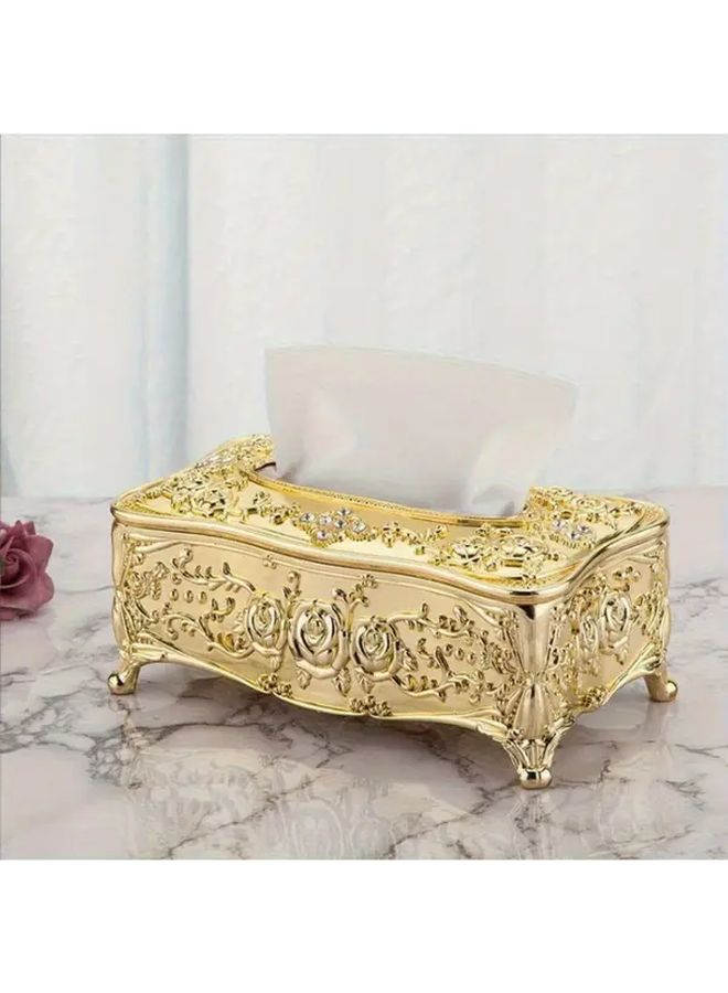 Premium Rose Golden And Silvery Tissue Box Set Of 2 For Bathroom Bedroom Living Room - Image 5